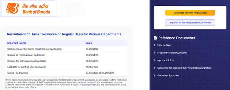 Bank of Baroda SO 2026 Notification Out for 1100 Specialist Officer Vacancies, Apply Online @ https://bankofbaroda.bank.in/