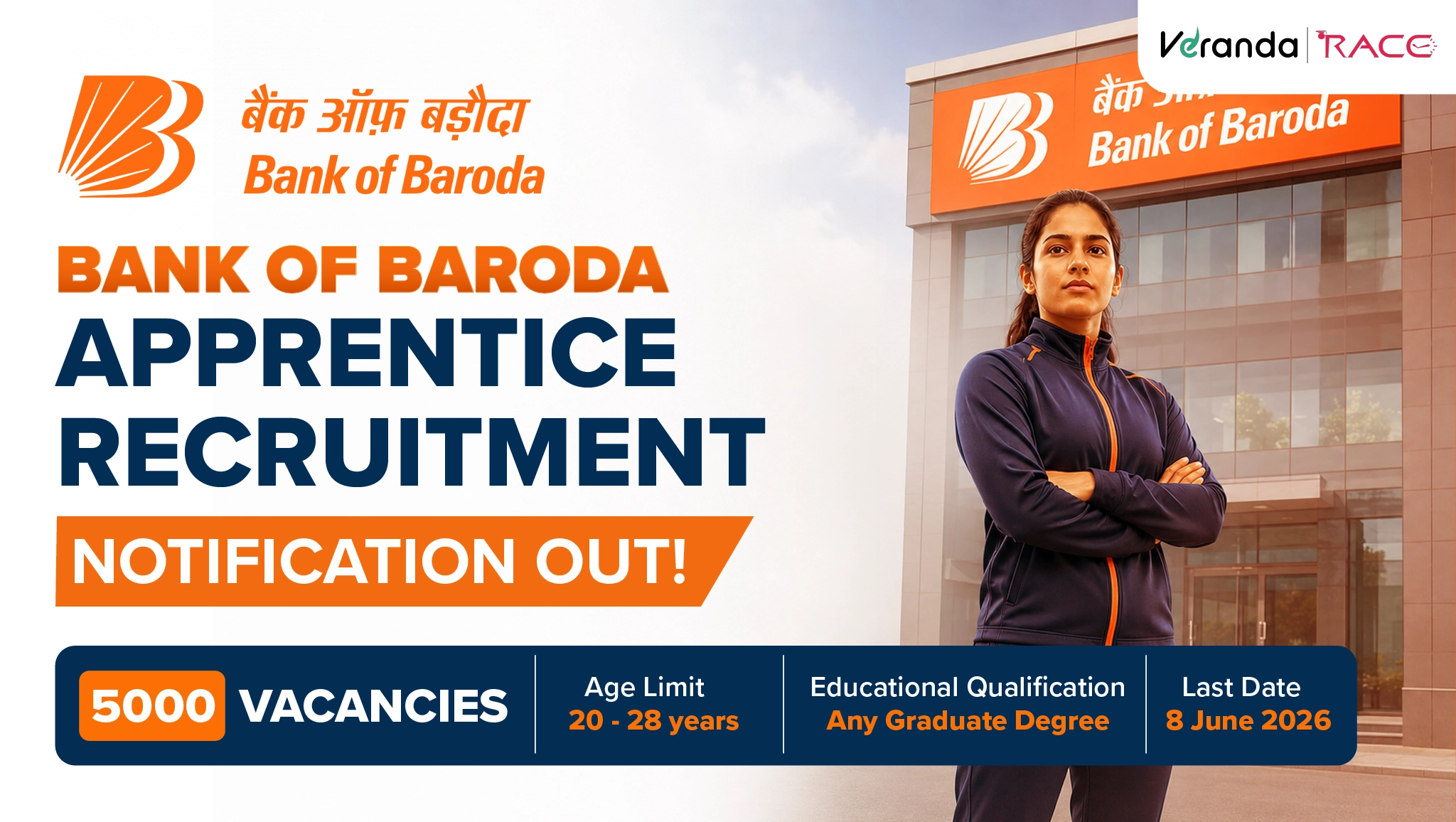 Bank of Baroda Apprentice Recruitment 2026 Notification Out for 5000 Post Vacancies; Apply Now