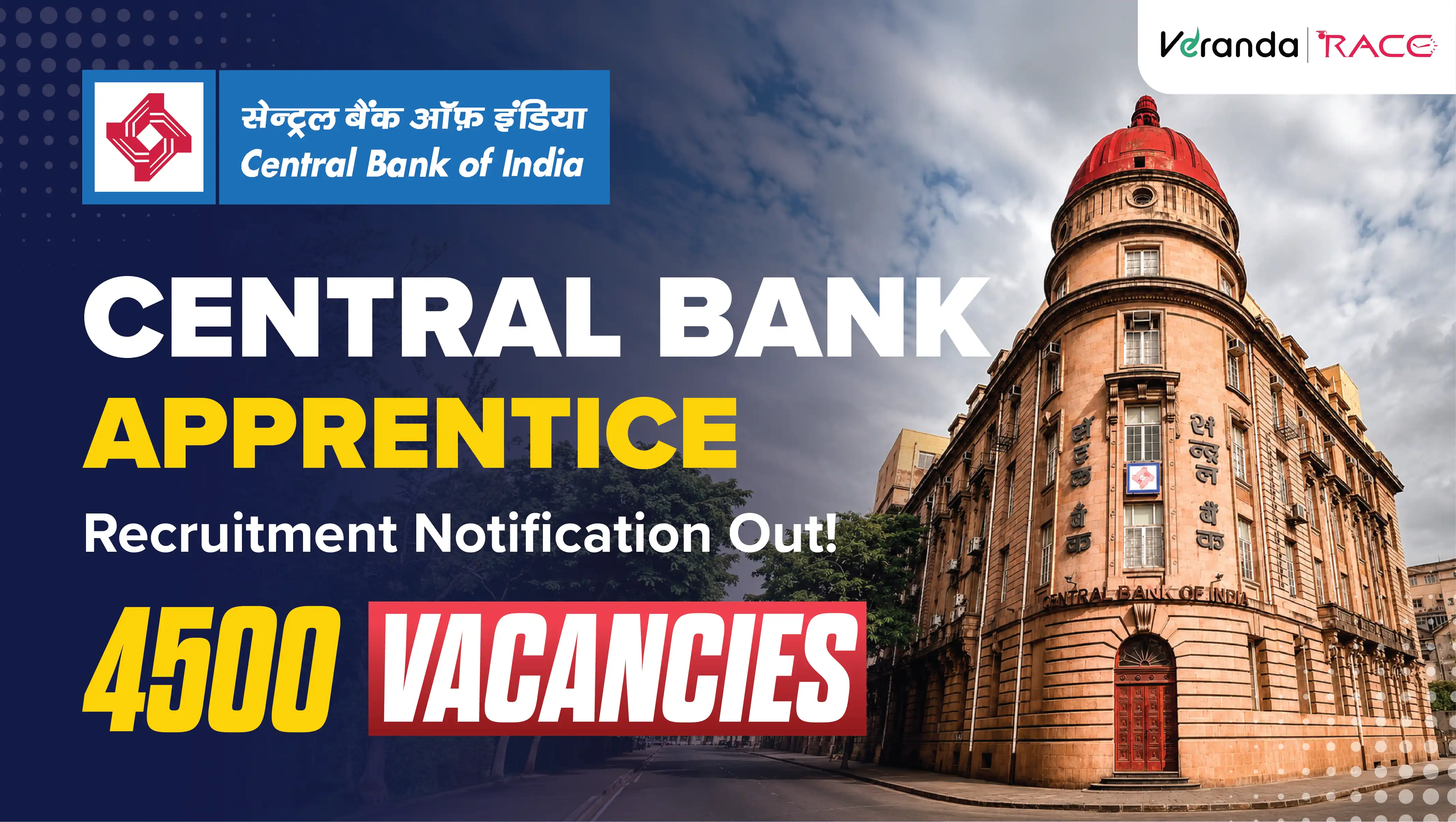 Central Bank of India Apprentice Recruitment 2026 Notification Out for 4500 Vacancies; Check Exam Dates, Eligibility, Apply Now