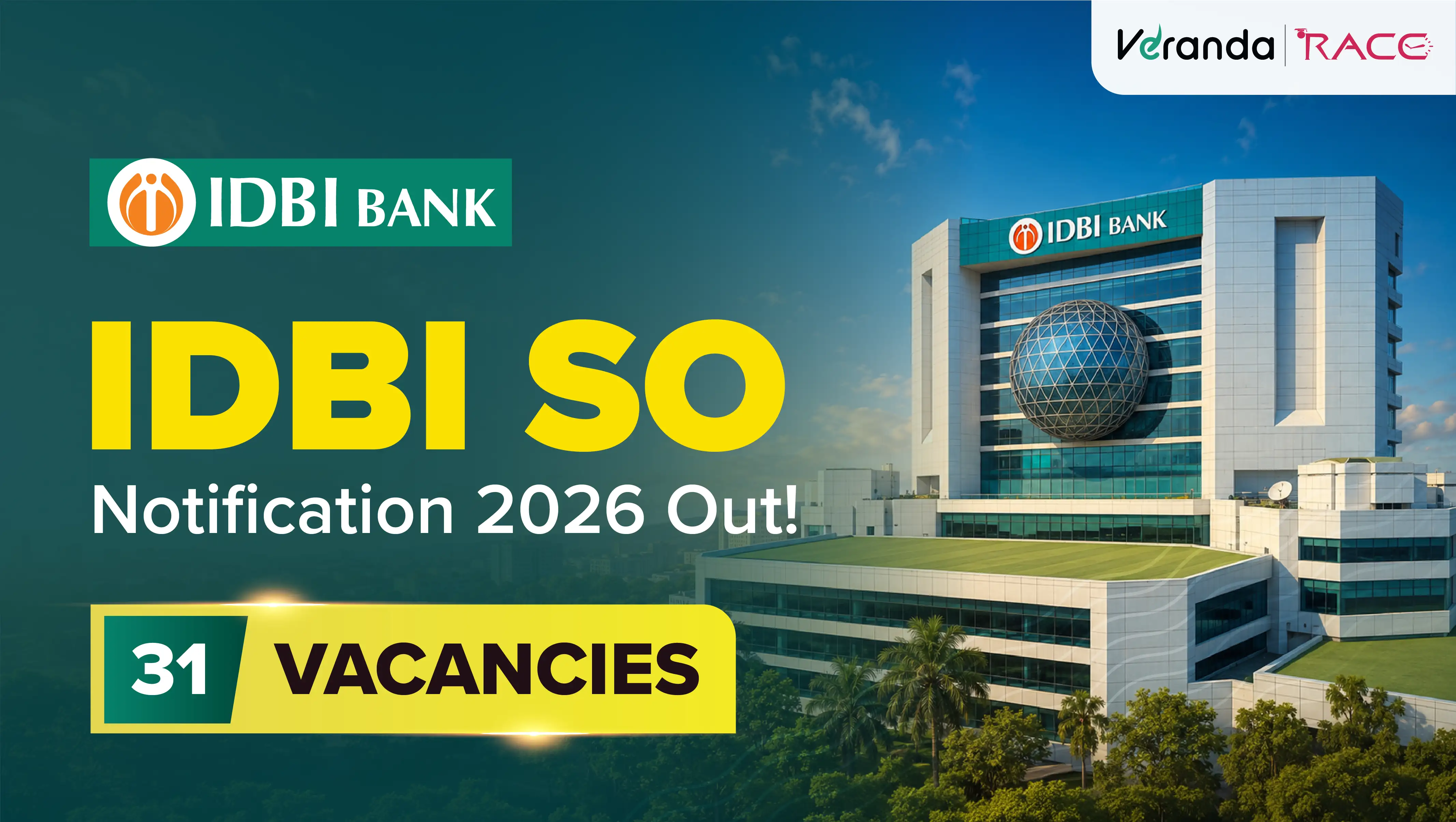 IDBI Bank SO 2026 Notification Out for 31 Specialist Officer Vacancies, Apply Online @ www.idbi.bank.in/