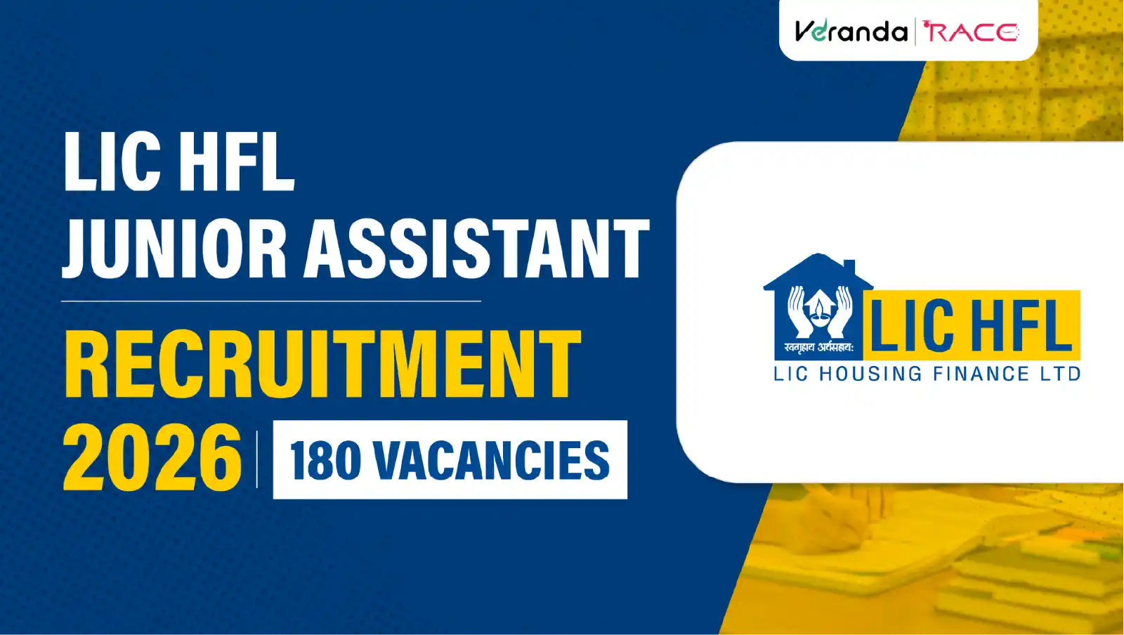 LIC HFL Junior Assistant Recruitment 2026 Notification Out for 180 Vacancies, Apply Online Now