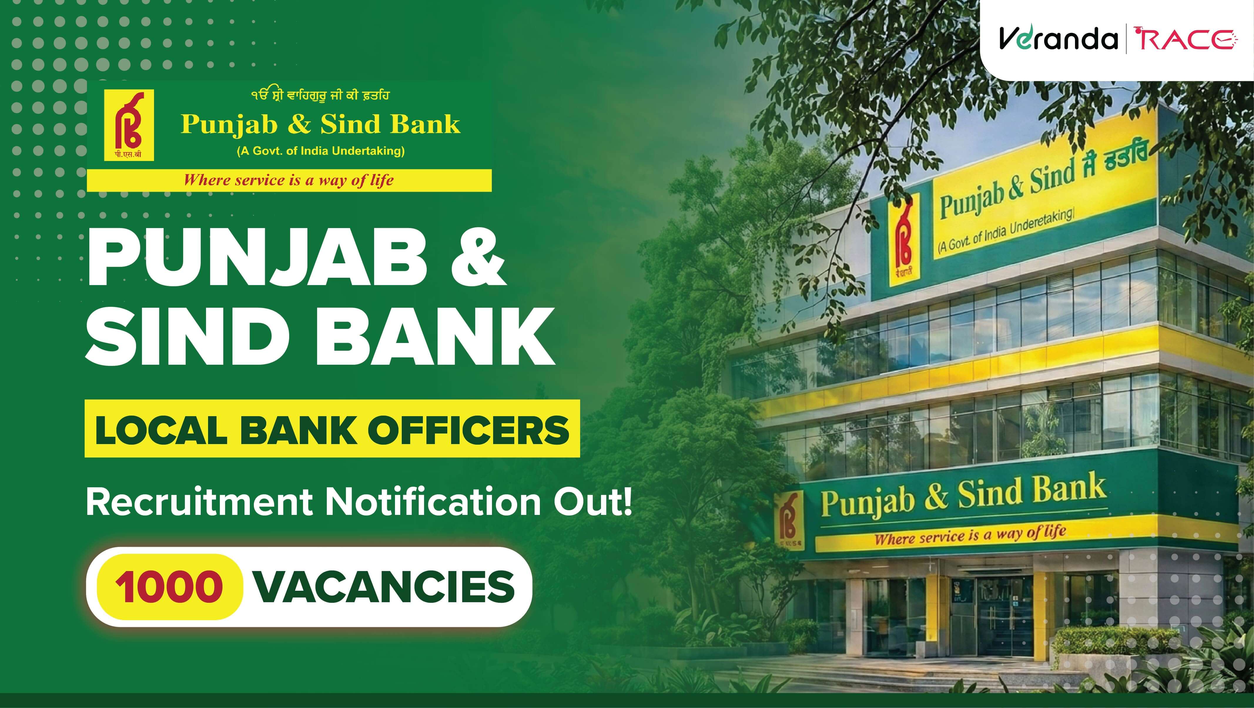 Punjab & Sind Bank LBO Recruitment 2026 Notification Out for 1000 Posts; Apply Online Now!