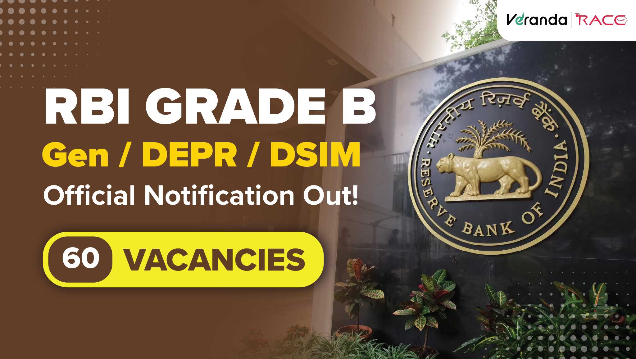 RBI Grade B 2026 Notification Out for 60 Vacancies, Exam Dates, Exam Pattern, Eligibility Criteria, Salary at 1.5 lakhs per month