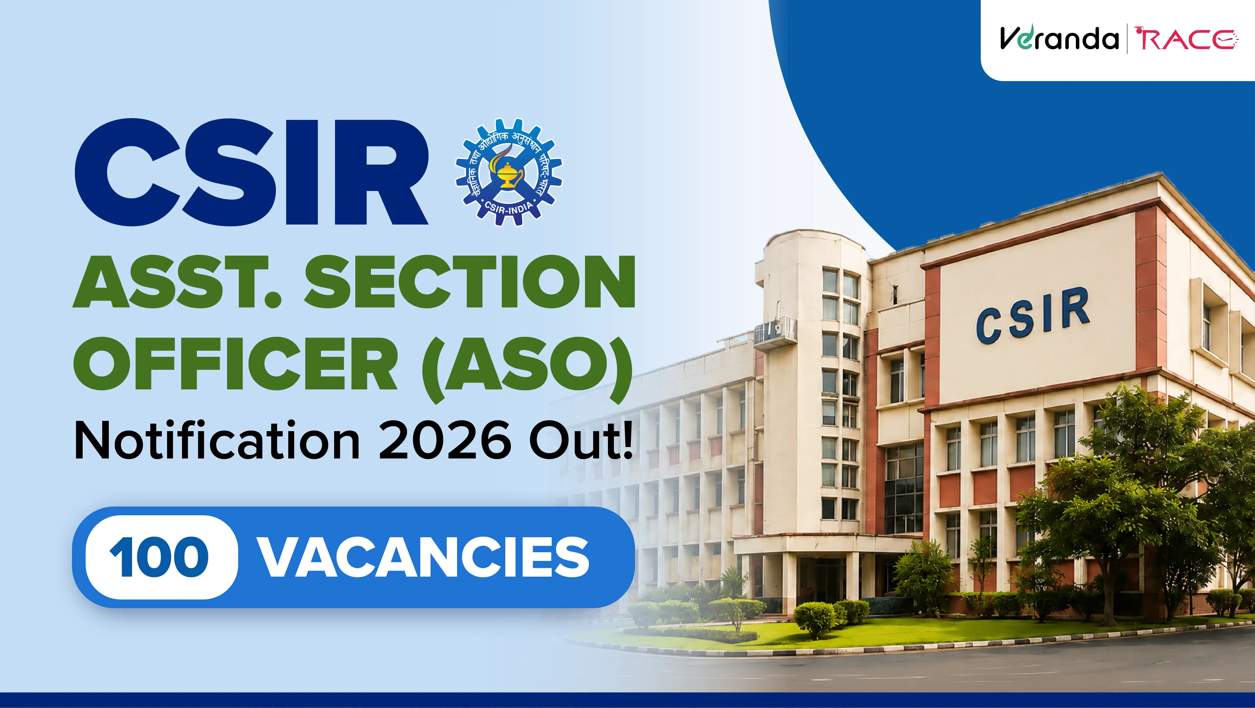 CSIR ASO Recruitment Notification Out for 100 Vacancies, Apply Online till 13 July 2026, Download PDF