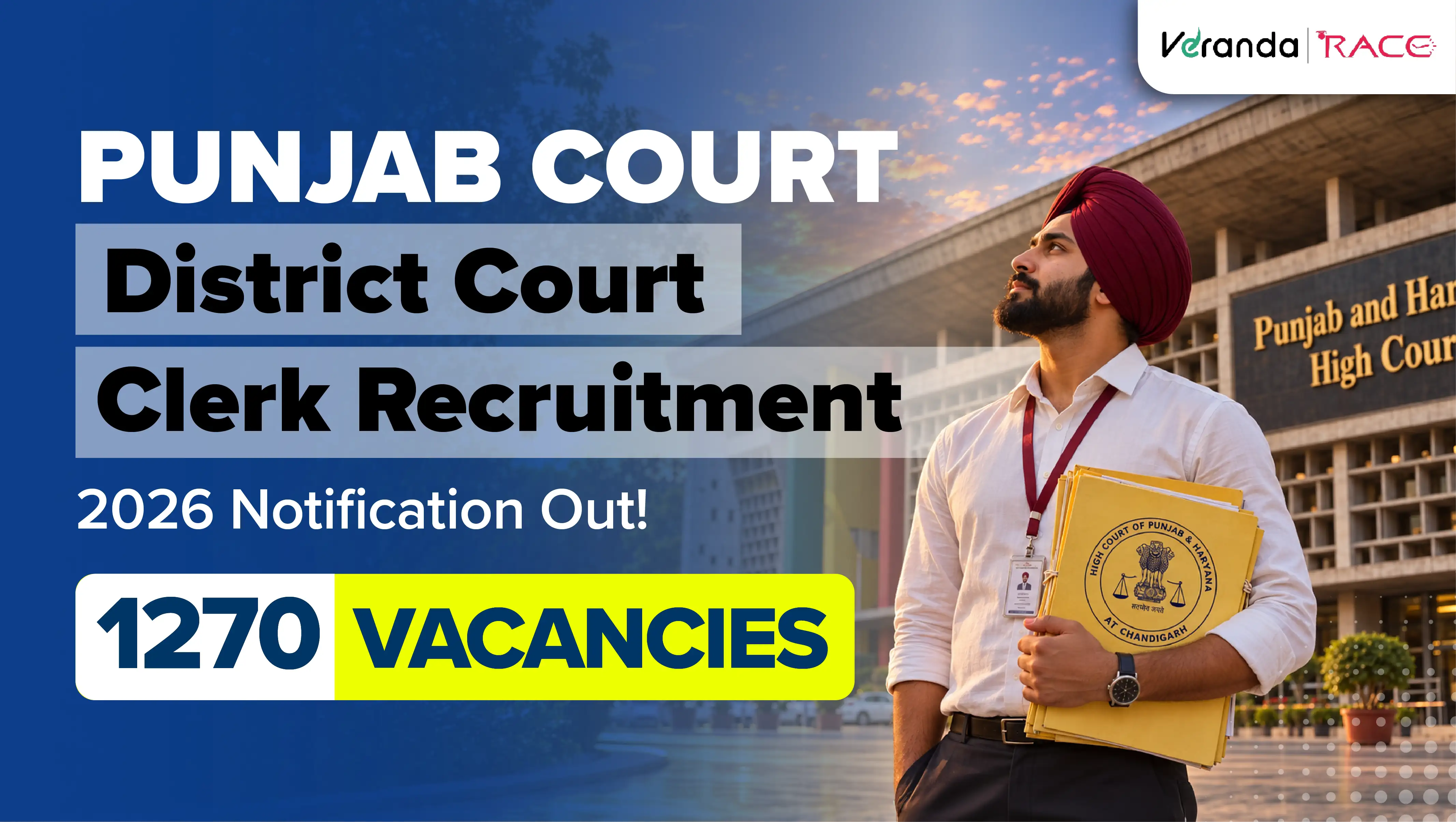 Punjab Court Clerk Recruitment 2026 Notification Out for 1270 Vacancies; Apply Online Link