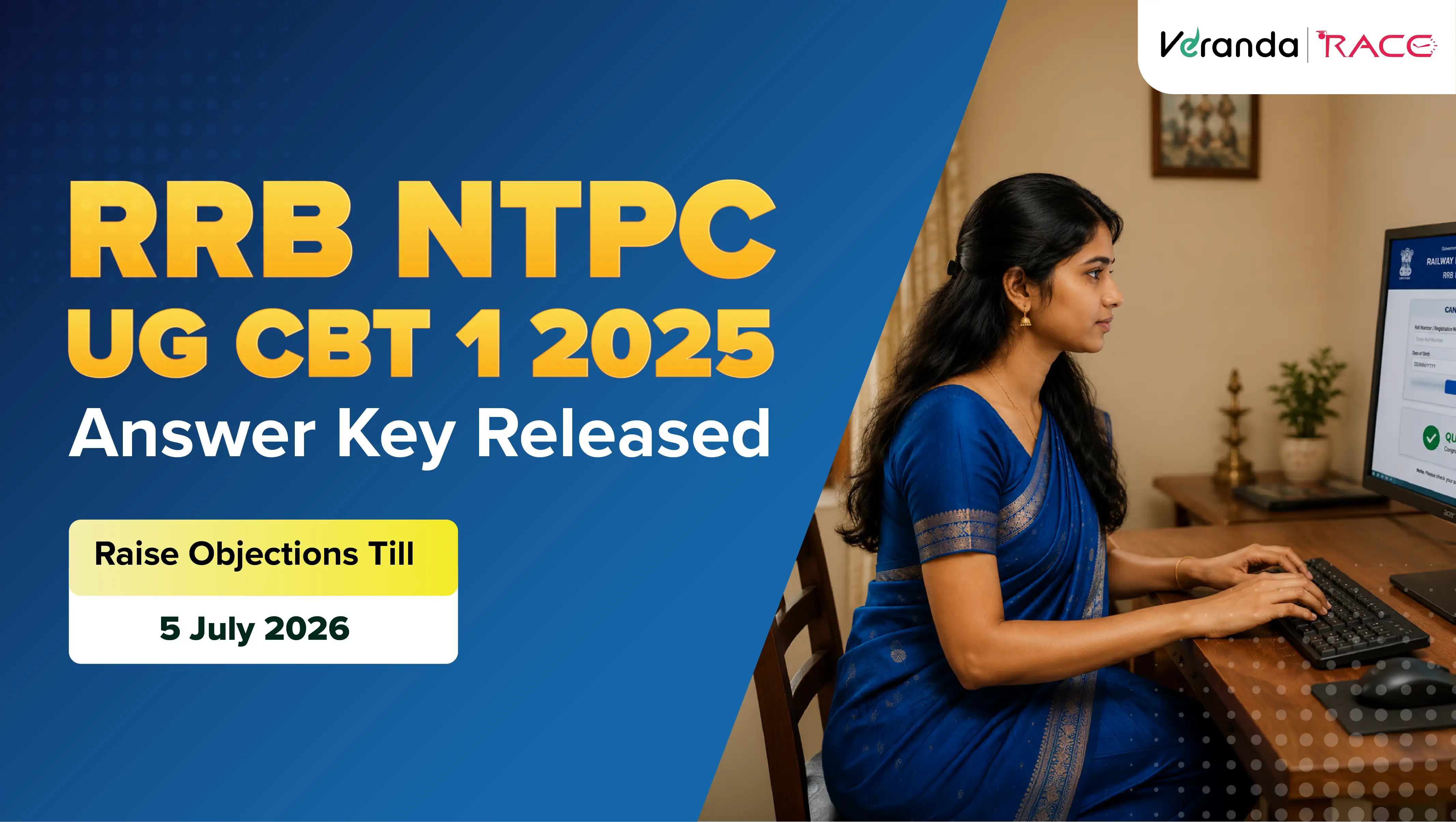 RRB NTPC UG Answer Key 2026 Out, Download CEN 07/2025 CBT 1 Response Sheet PDF, Direct Link to Download, Objection Details Here