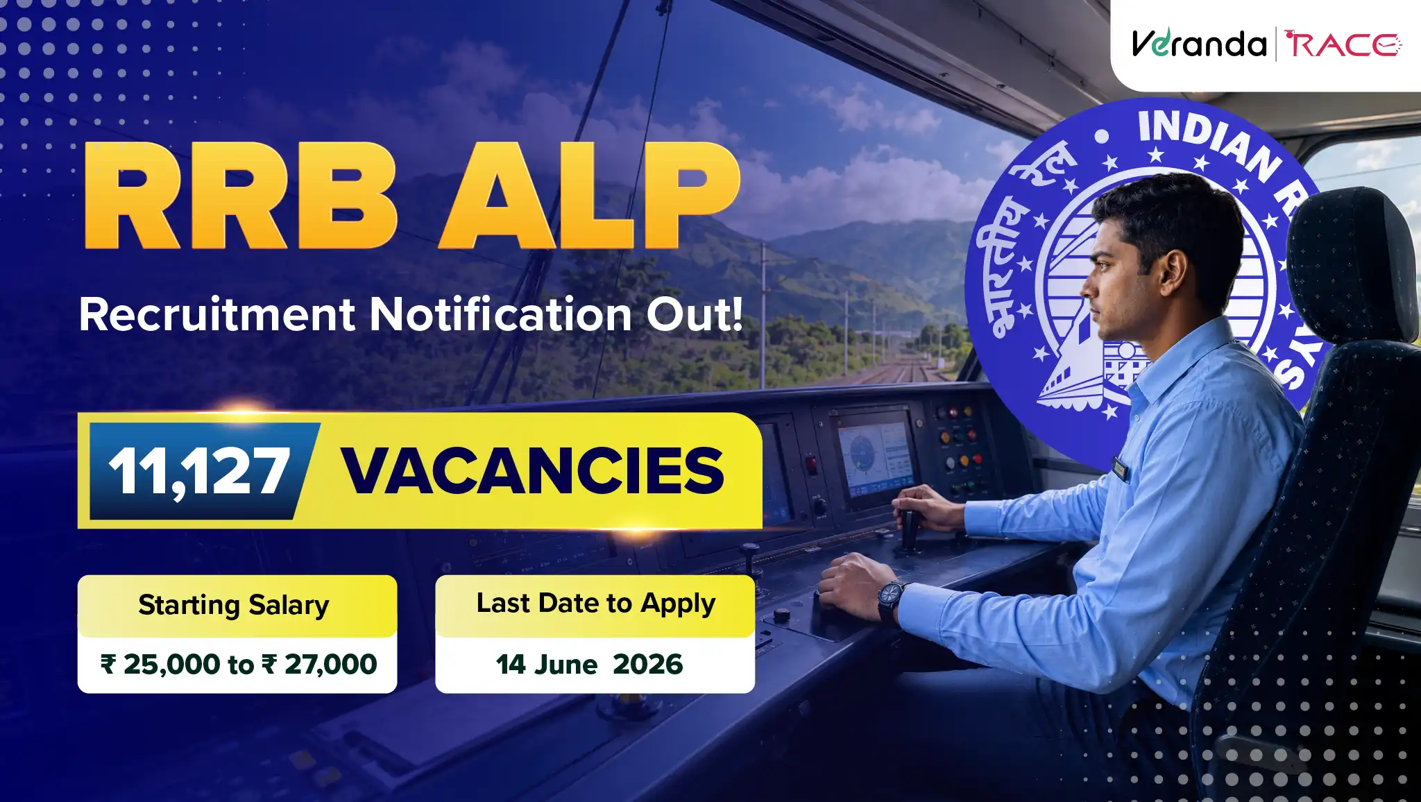 RRB ALP 2026 Notification PDF Out, 11127 ALP Vacancies (CEN 01/2026), Apply Online Starts from 15 May