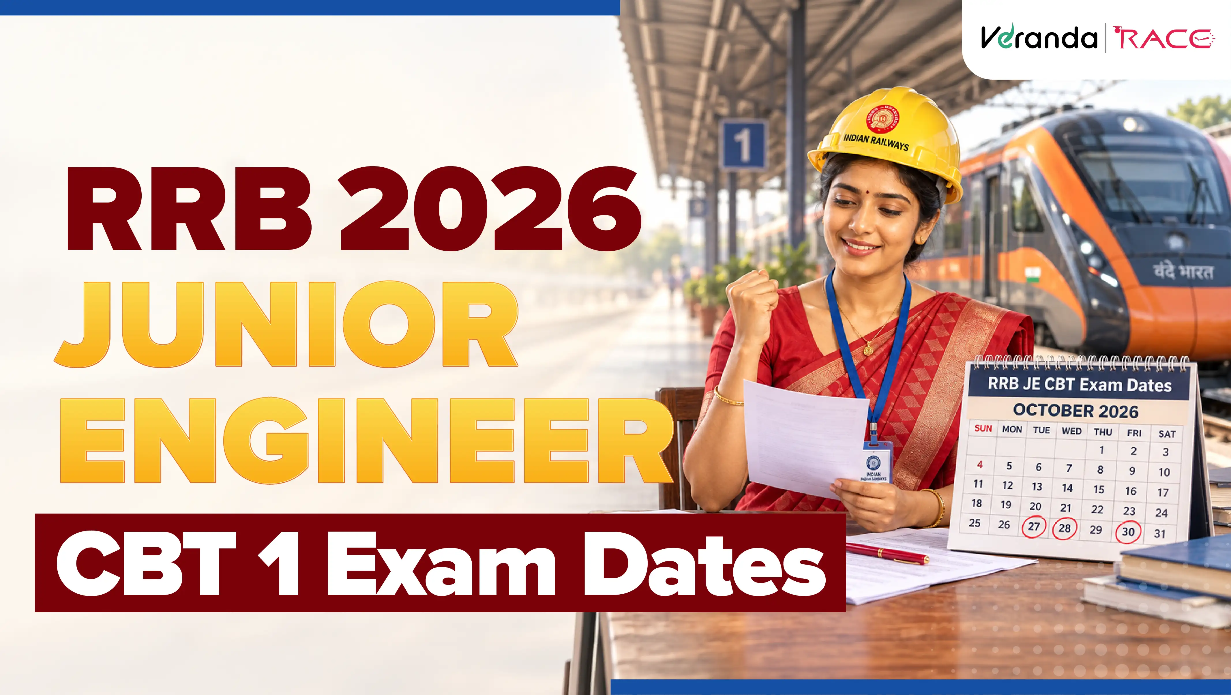 RRB JE CBT 1 Exam Dates 2026 Out, Check JE CBT 1 Exam Schedule PDF (CEN 04/2026), Admit Card Download