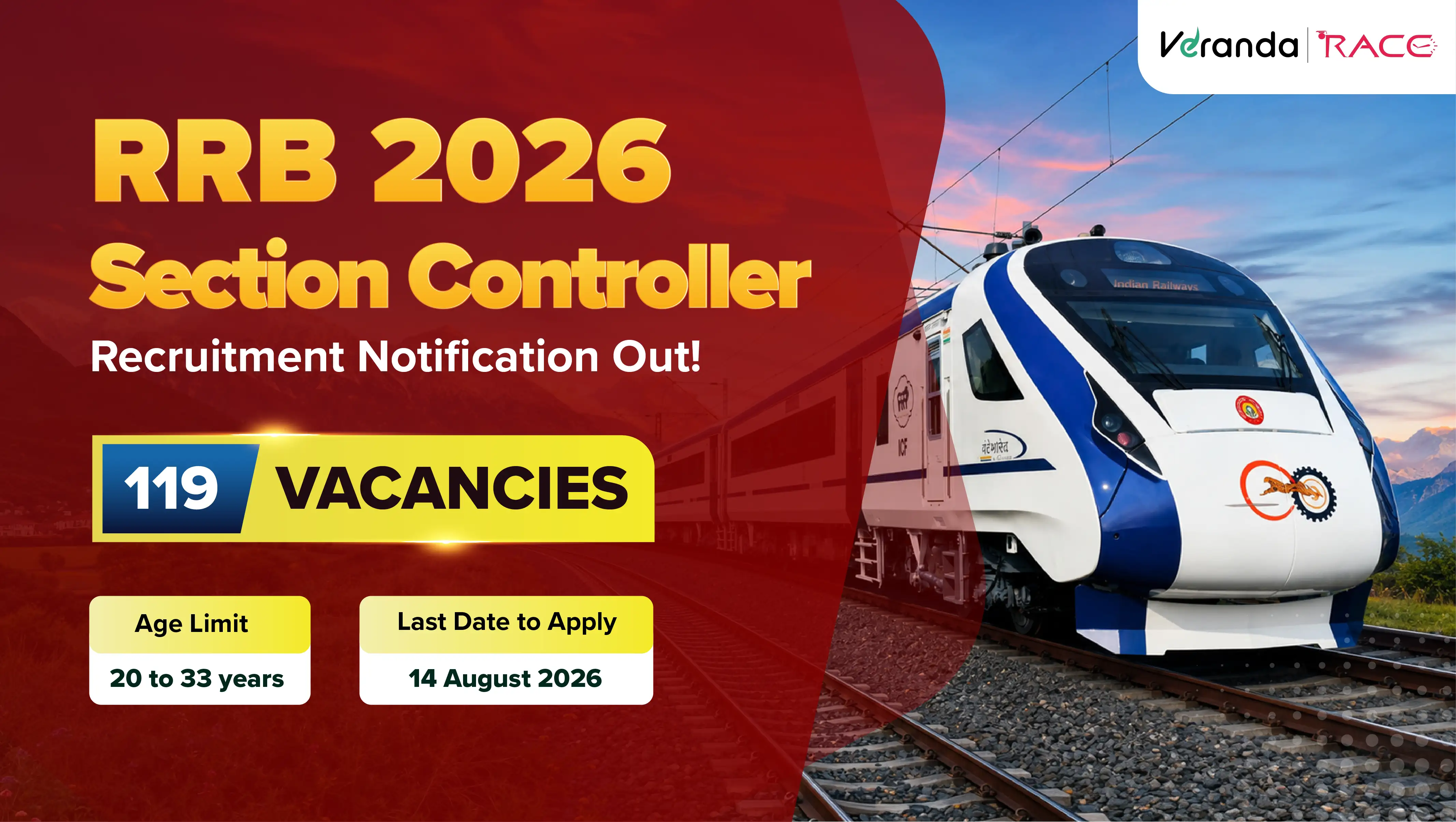 RRB Section Controller Recruitment Notification 2026 Out for 119 Vacancies; Apply Online, Check Zone Wise Vacancy, Official Notice Download PDF