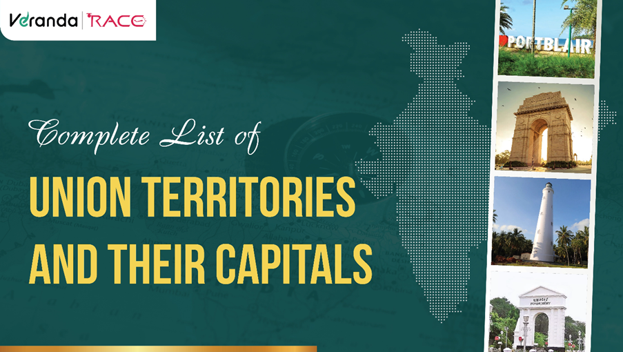 List of Union Territories of India with their Capitals 2026 (Latest Update)