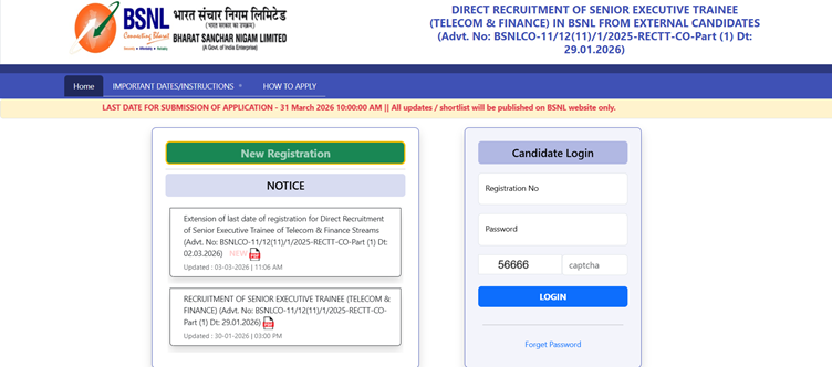 BSNL SET Recruitment 2026 Notification Out for 120 Vacancies; Apply Online until 31 March 2026