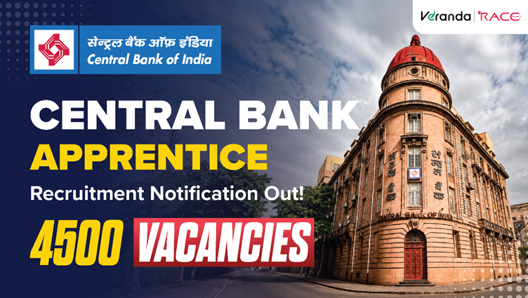 Central Bank of India Apprentice Recruitment 2026 Notification Out for 4500 Vacancies; Check Exam Dates, Eligibility, Apply Now