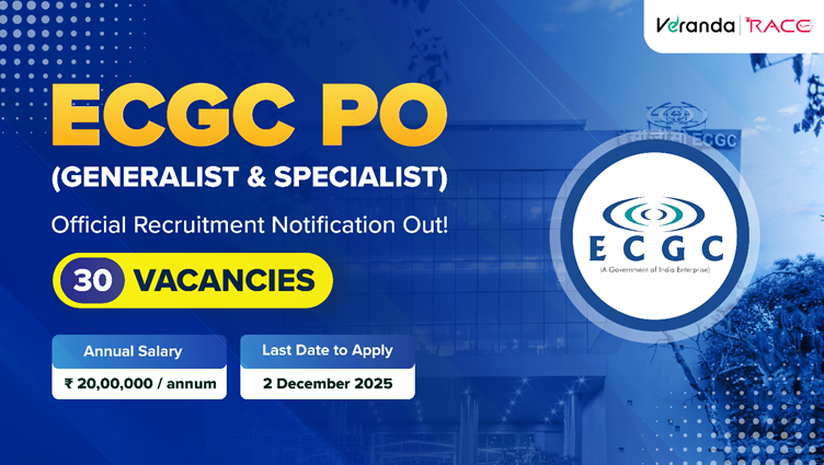 ECGC PO Recruitment Notification PDF 2025 Out for 30 PO Vacancies, Apply Now from 11 November