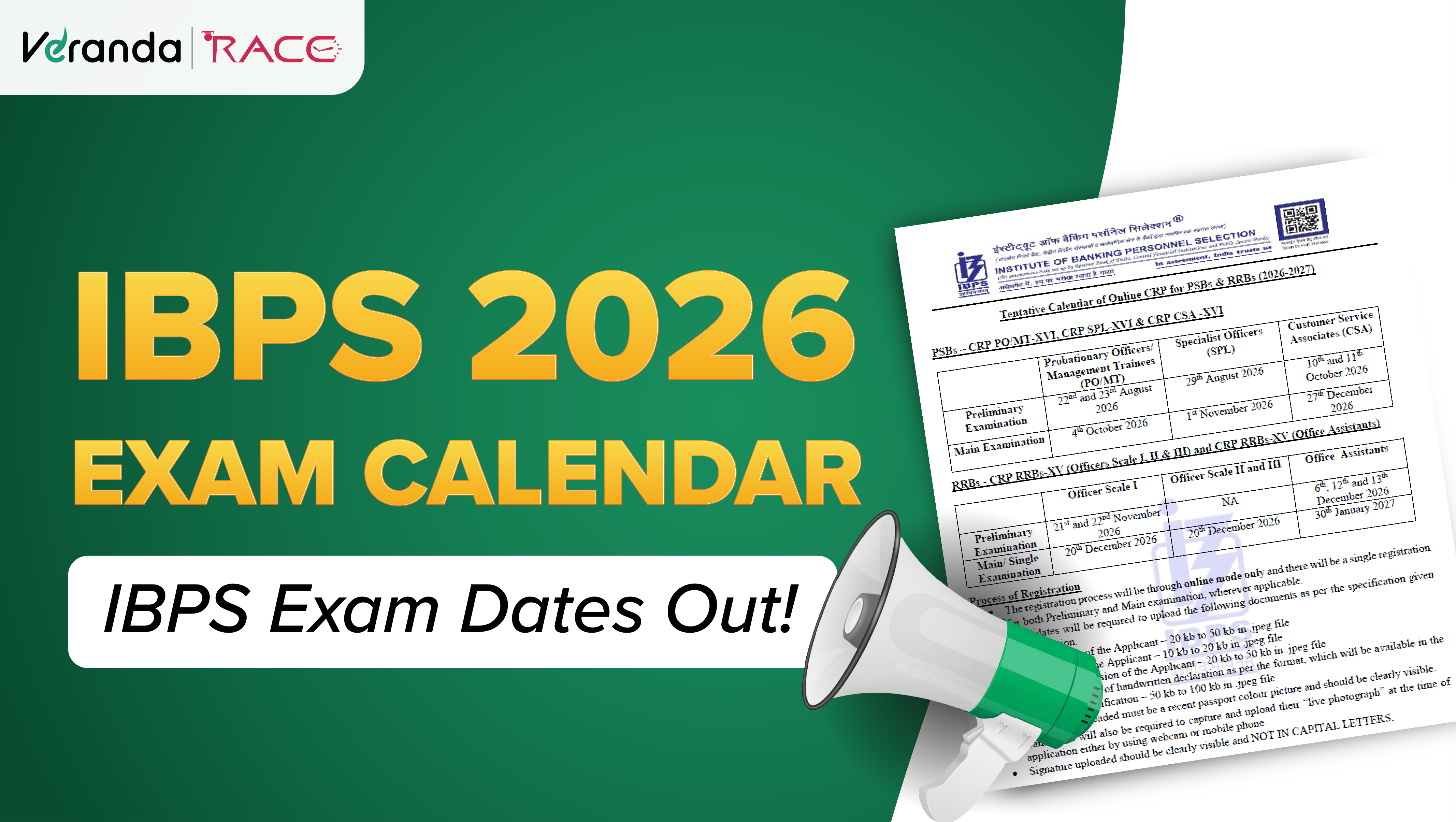 IBPS Calendar 2026 Released, Exam Dates for IBPS PO 2026, IBPS Clerk 2026, IBPS RRB 2026, IBPS SO 2026 Exams