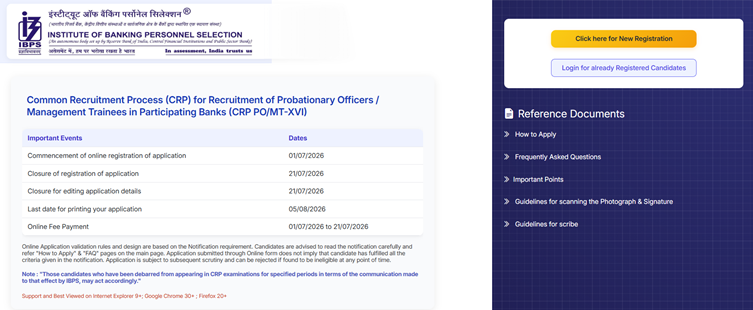 IBPS PO Notification 2026 Out for 6715 Probationary Officer / Management Trainee Vacancies, Download PDF, Apply Now