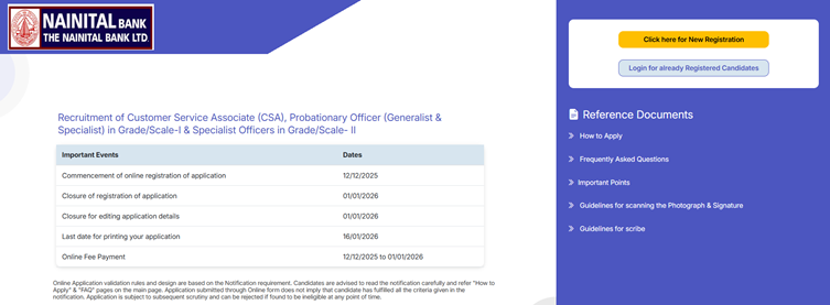 Nainital Bank Recruitment 2025 Notification Out for 185 Clerk, PO & SO Vacancies, Apply Online Now