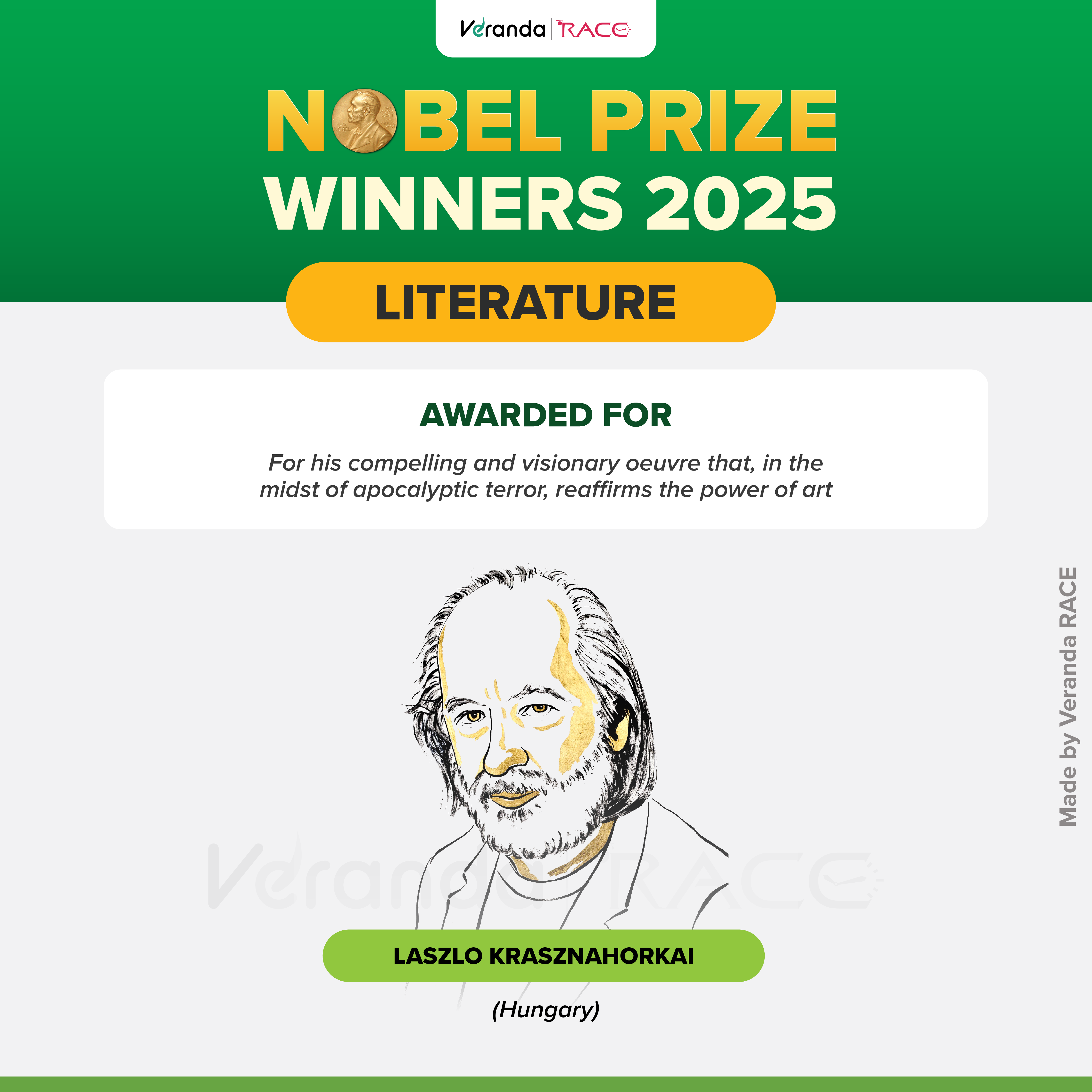 Nobel Prize in Literature Winner 2025: László Krasznahorkai win award for compelling and visionary oeuvre