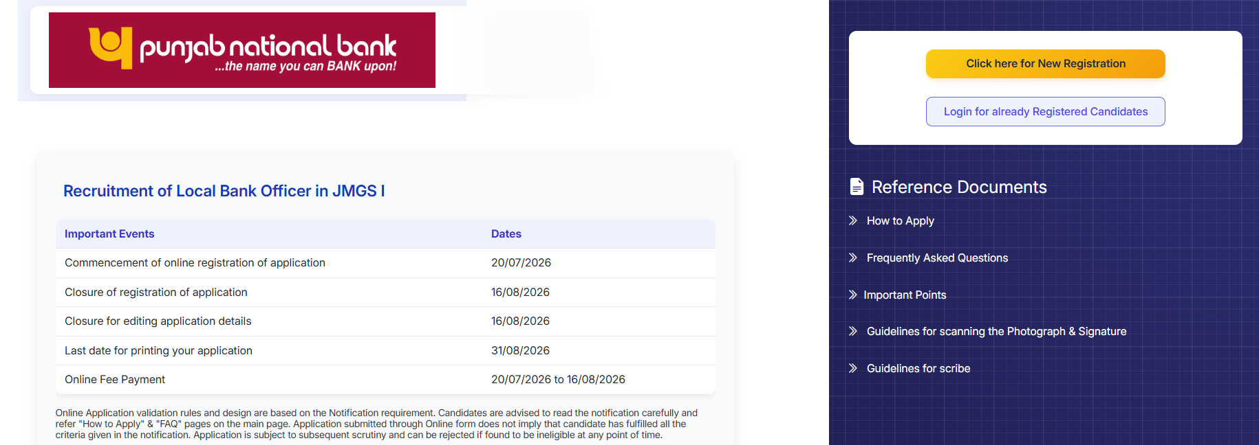 PNB LBO Recruitment 2026 Notification Out for 545 Local Bank Officer Vacancies; Last Date to Apply Online Extended till 16 Aug 2026 (Updated)
