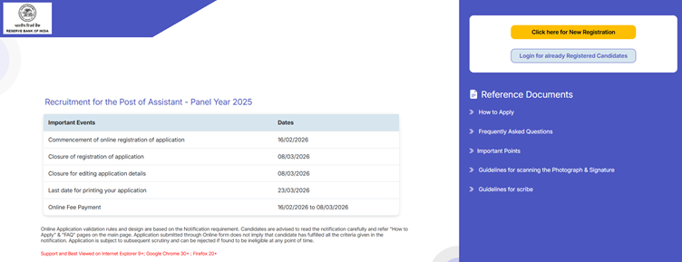 RBI Assistant 2026 Notification Out for 650 Vacancies, Exam Dates, Exam Pattern, Eligibility Criteria, Salary, Download PDF, Apply Online