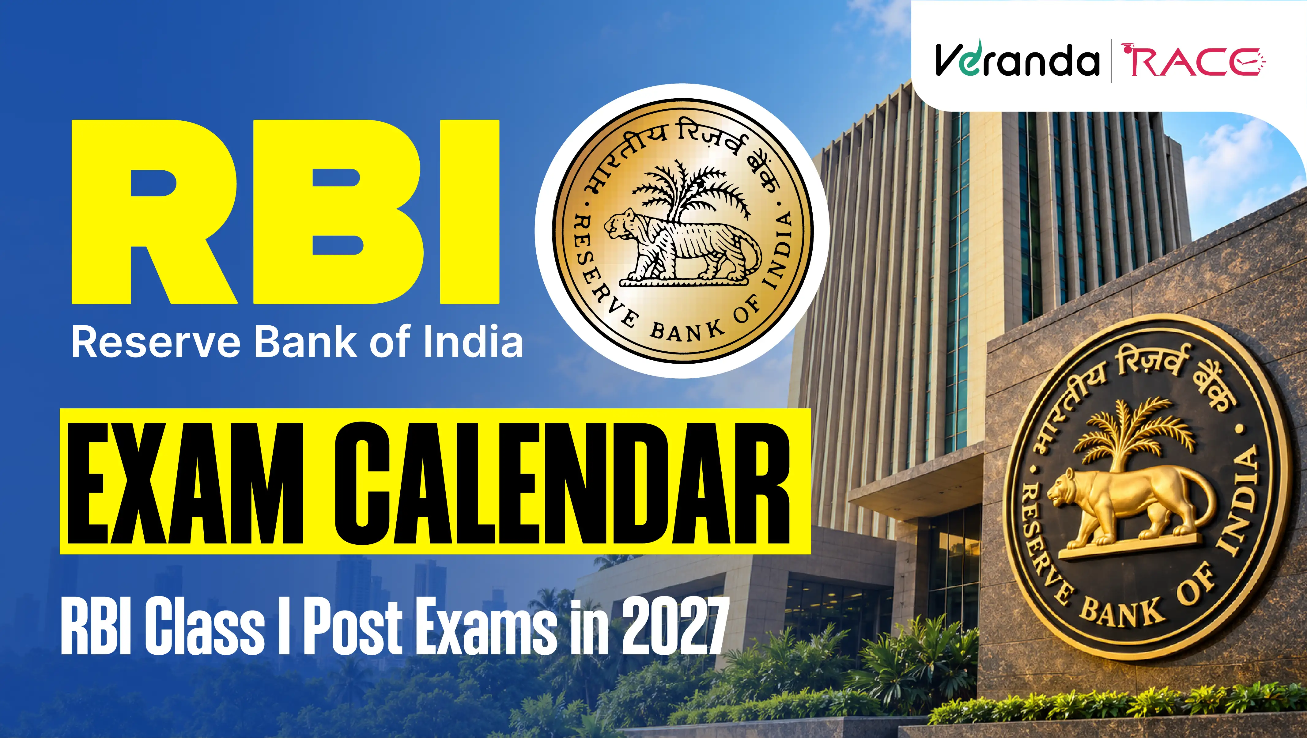 RBI Exam Calendar 2027 Out for RBI Grade B, RBI Grade A, Manager, Assistant Manager Exams in 2027, Download PDF Link
