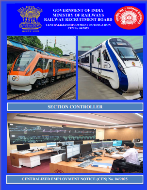RRB Section Controller Recruitment Notification 2025 Out for 368 Vacancies; Apply Online, Download PDF