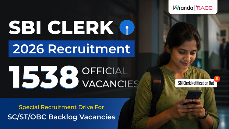 SBI Clerk Recruitment Notification 2026 Out for 1538 SC/ST/OBC Backlog Vacancies, Check Eligibility, Apply Online Dates