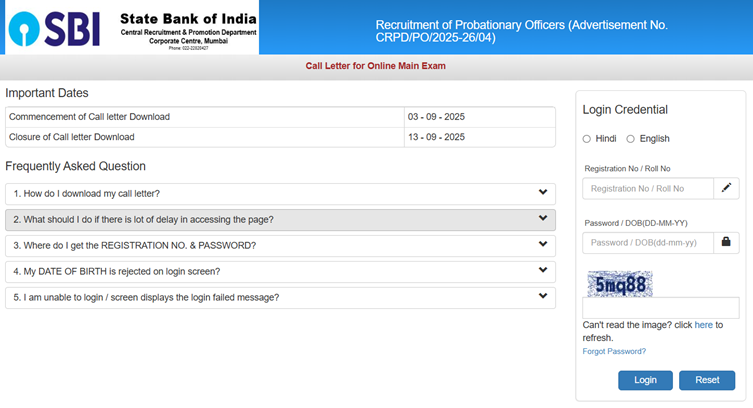 SBI PO Mains Admit Card 2025 Out: Download SBI PO Phase 2 Call Letter with Direct Link at sbi.co.in