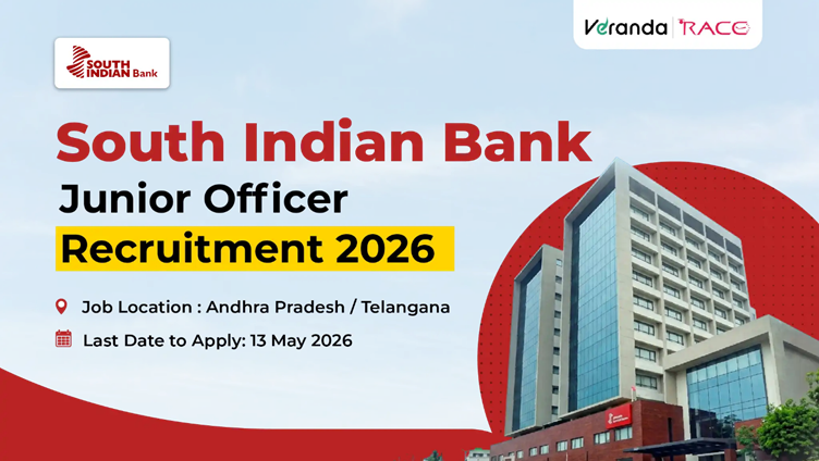 South Indian Bank Junior Officer Recruitment 2026 Notification Out, Check Apply Online Link Here, Apply Now @ https://www.southindianbank.bank.in/