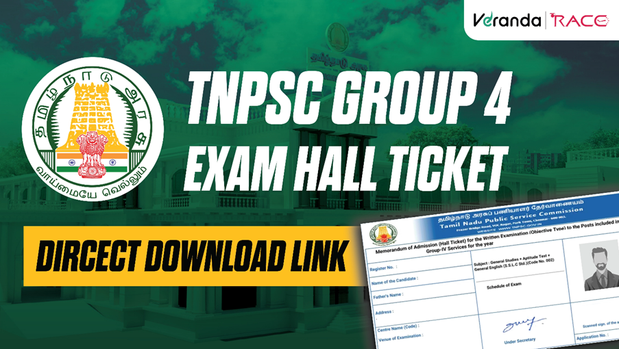 TNPSC Group 4 Exam Hall Ticket 2025 Released; Download with Direct Link